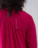 Mandarin Collar Top - Fuchsia