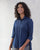 Cantonese Collar Top - Indigo