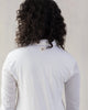 Open Collar Top - White