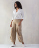 Open Collar Top - White