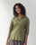 Open Collar Top - Safari