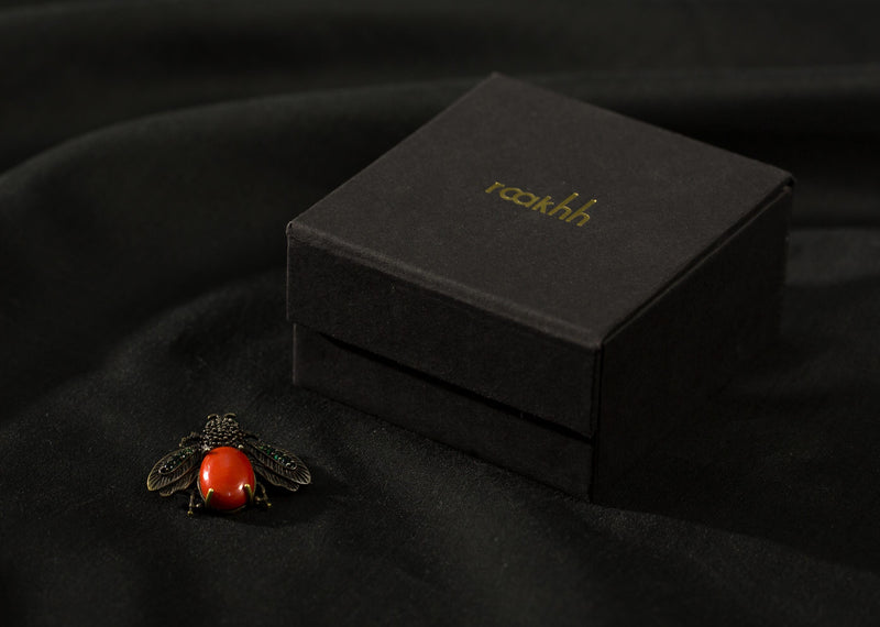 Bug Brooch - Antique Brass