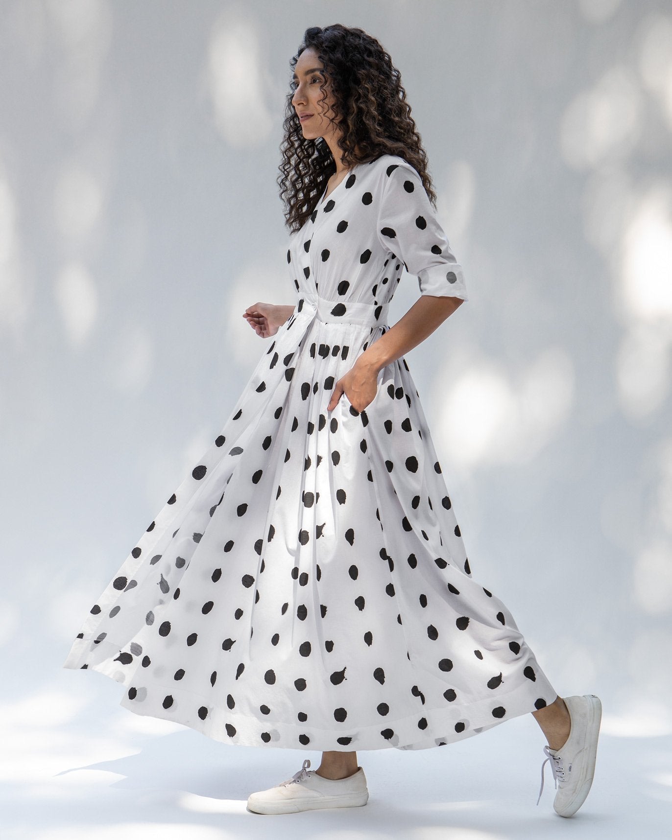 Nico Dress - White & Black