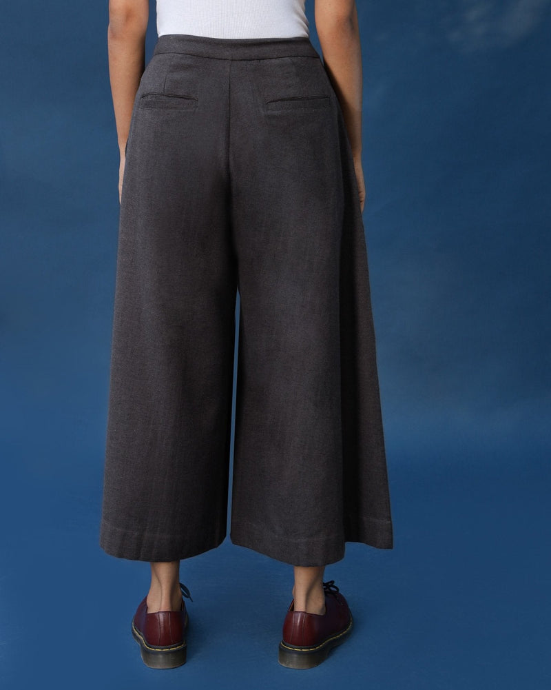 Pleated Flare Culottes