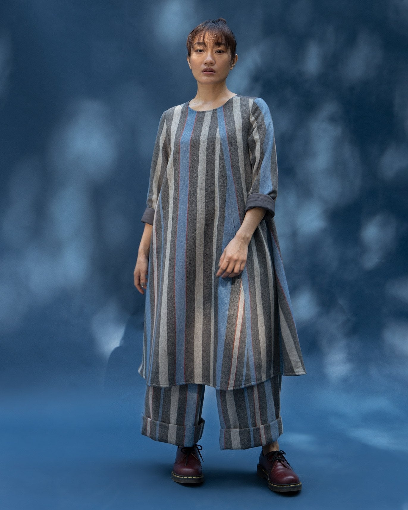 High Waist Stripe Pants