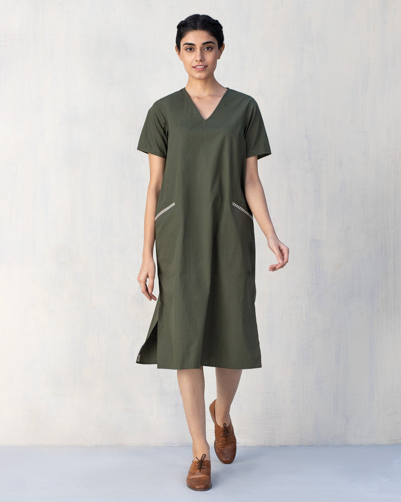 Camper Dress - Olive