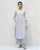 Long Length Kurta - Ash Grey