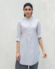 Mid-Length Kurta - Ash Grey