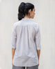 Mandarin Collar Top - Ash Grey