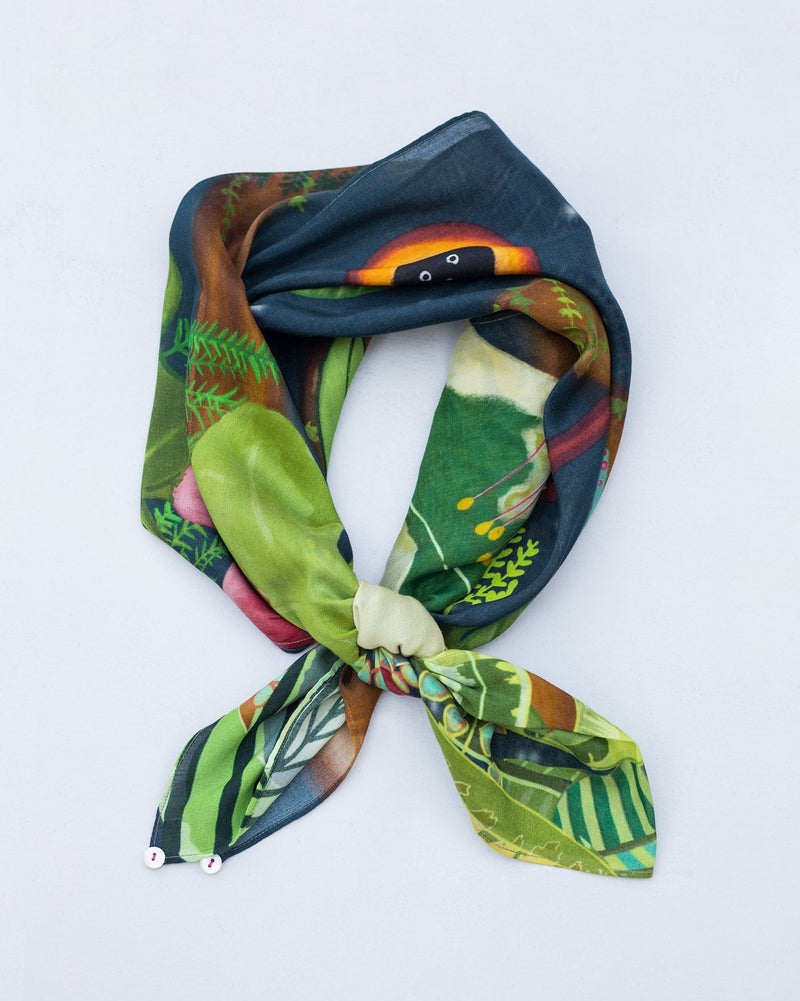 Jungle By Night Scarf - Blue