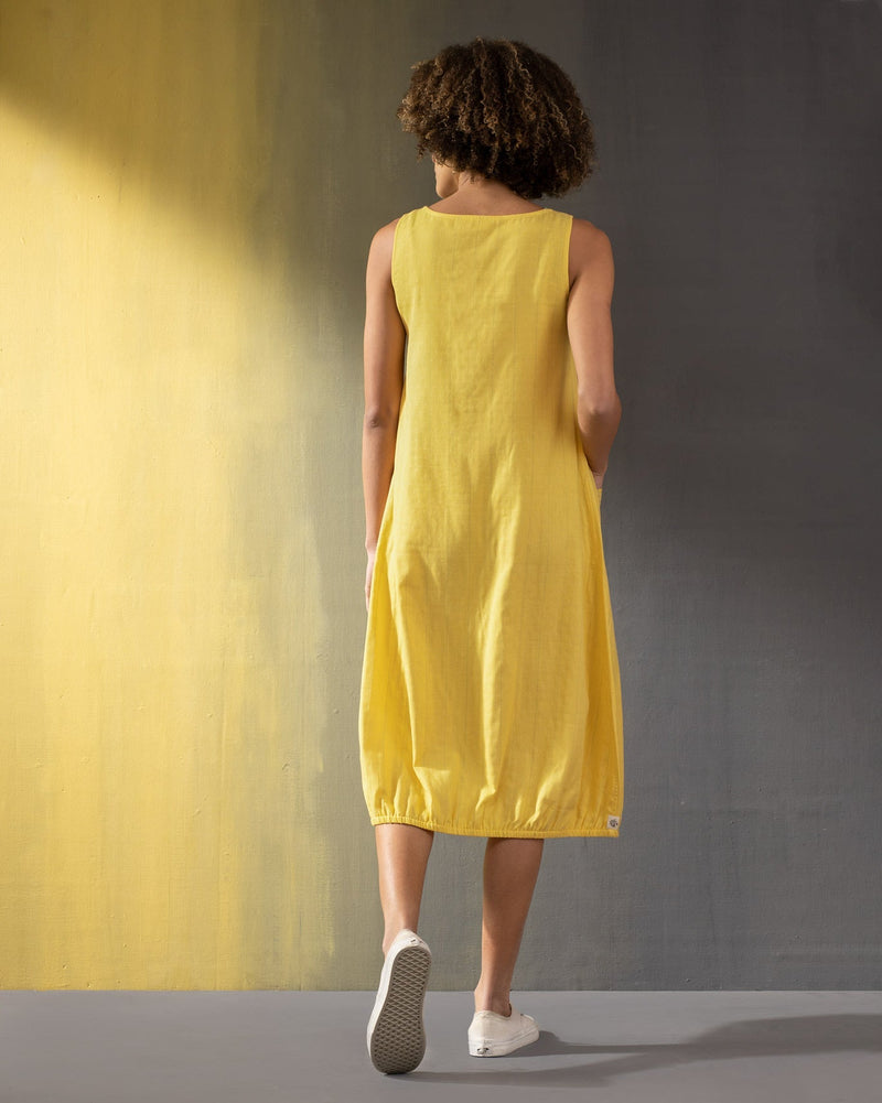 Joey Reversible Dress - Yellow & White