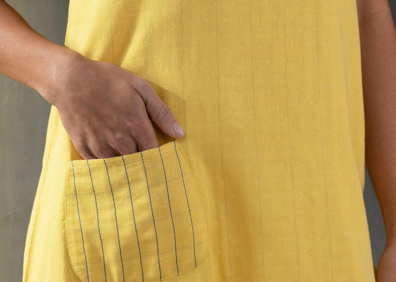 Joey Reversible Dress - Yellow & White