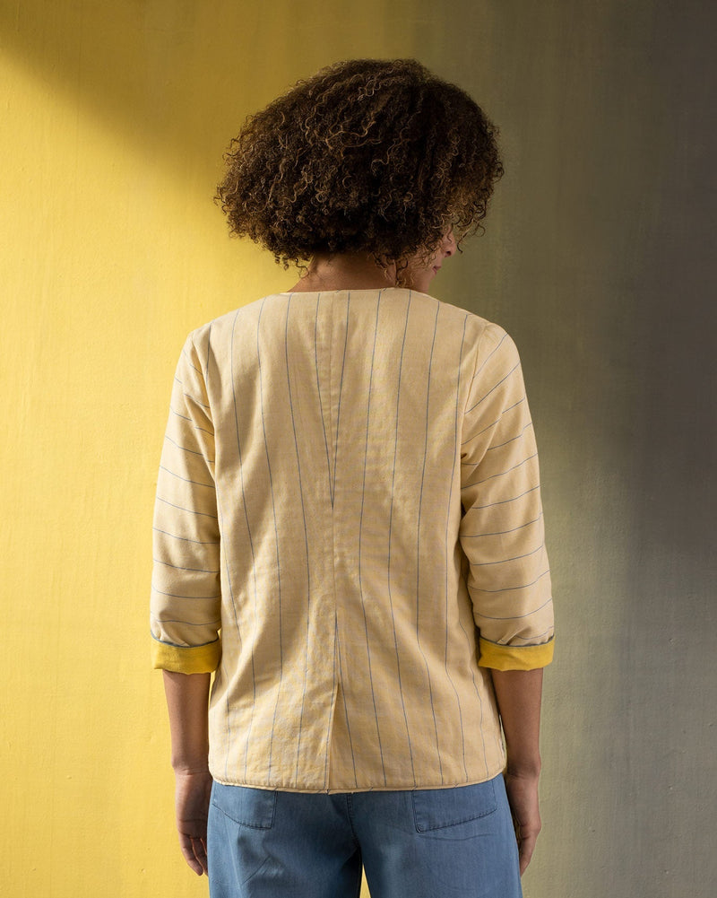 North Star Reversible Jacket - Yellow & White