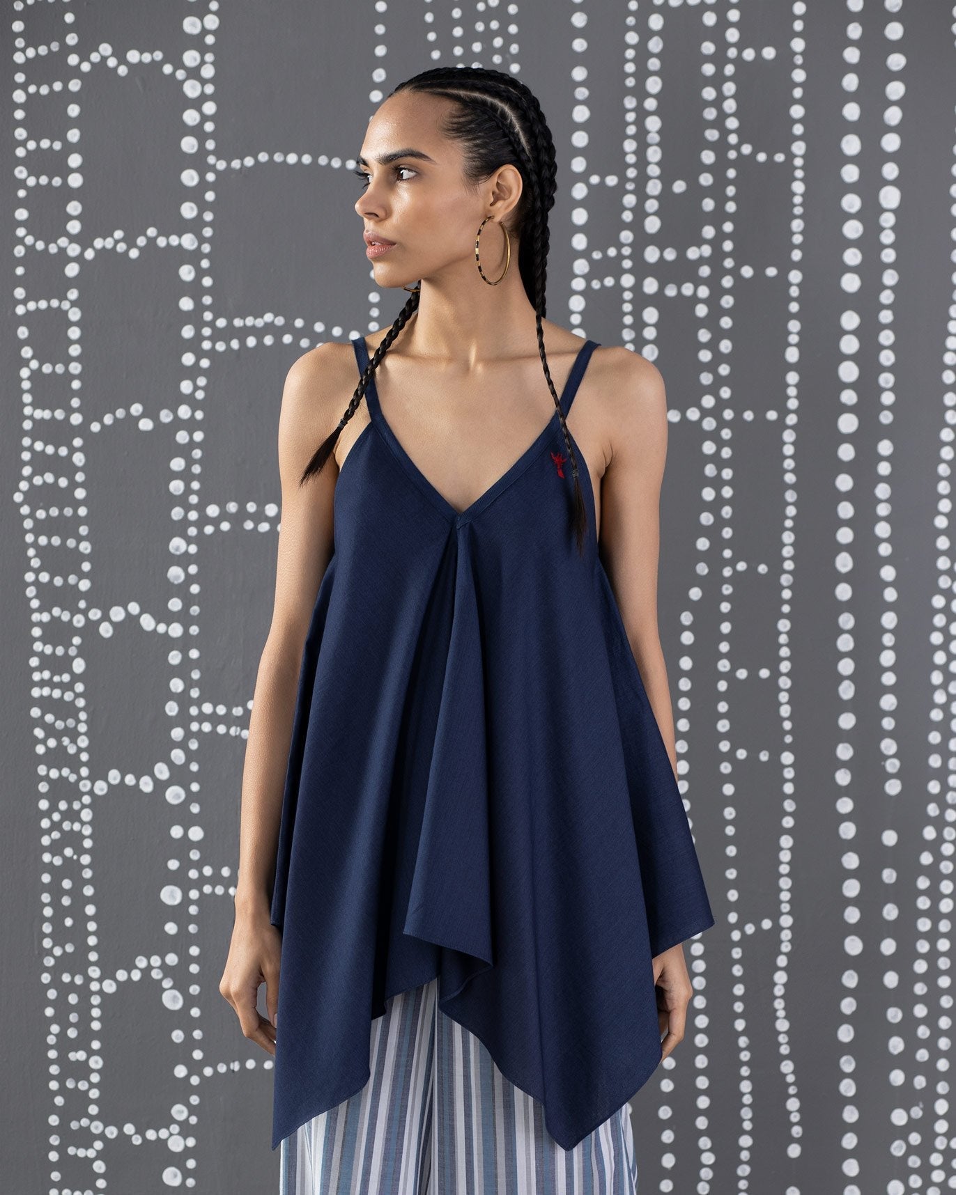 Handkerchief Top - Indigo