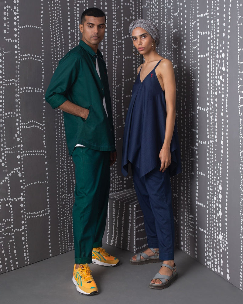 Handkerchief Top - Indigo