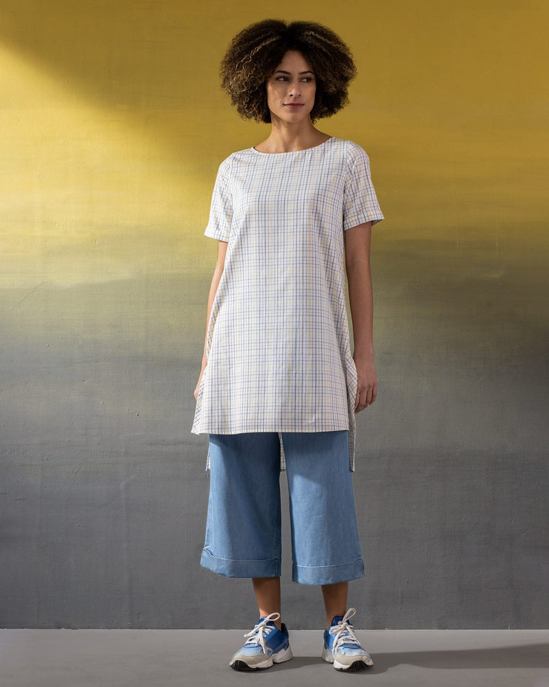 Highland Top - Charcoal & Yellow