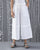 Knee Pleat Pants - White