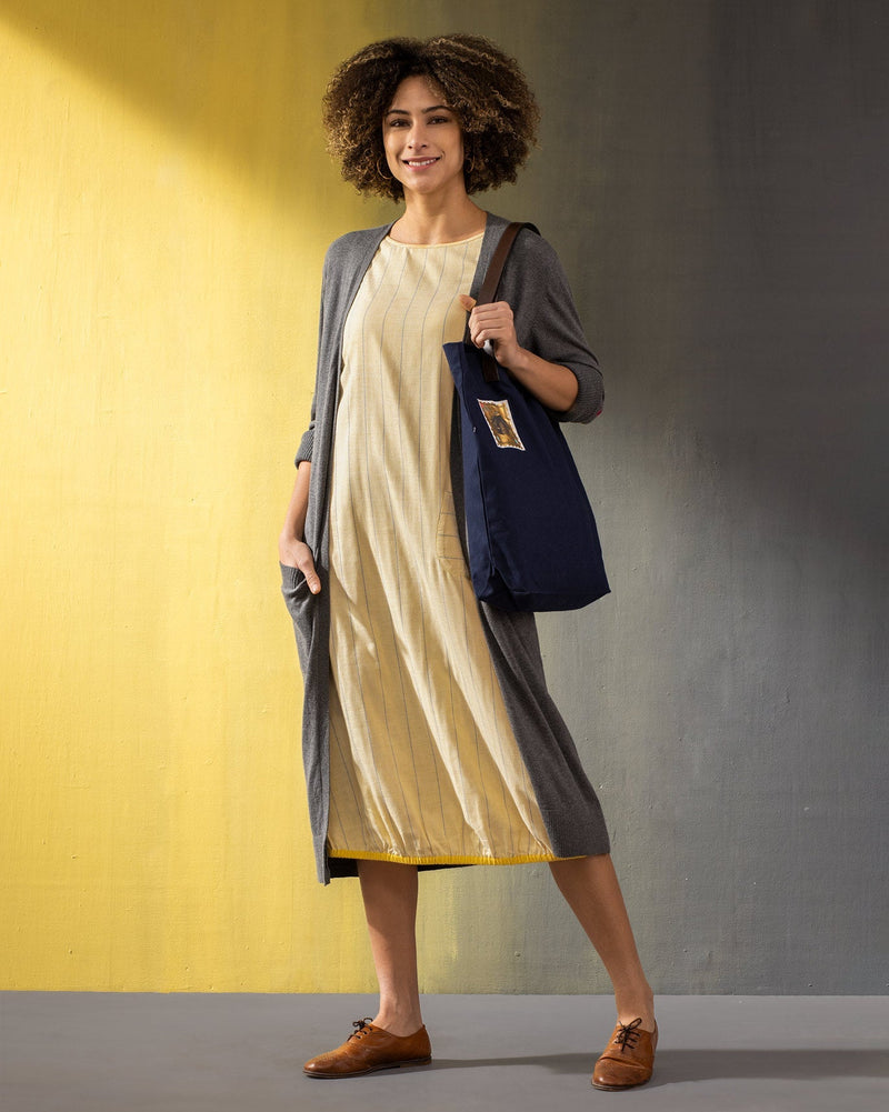 Joey Reversible Dress - Yellow & White