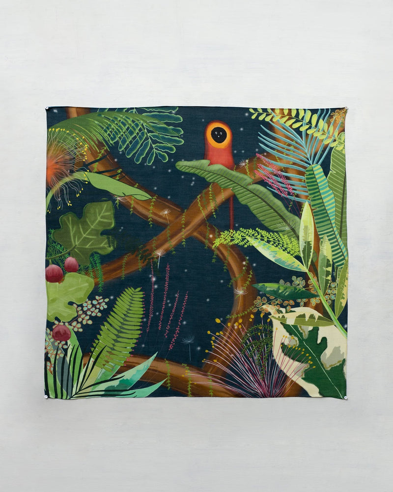 Jungle By Night Scarf - Blue