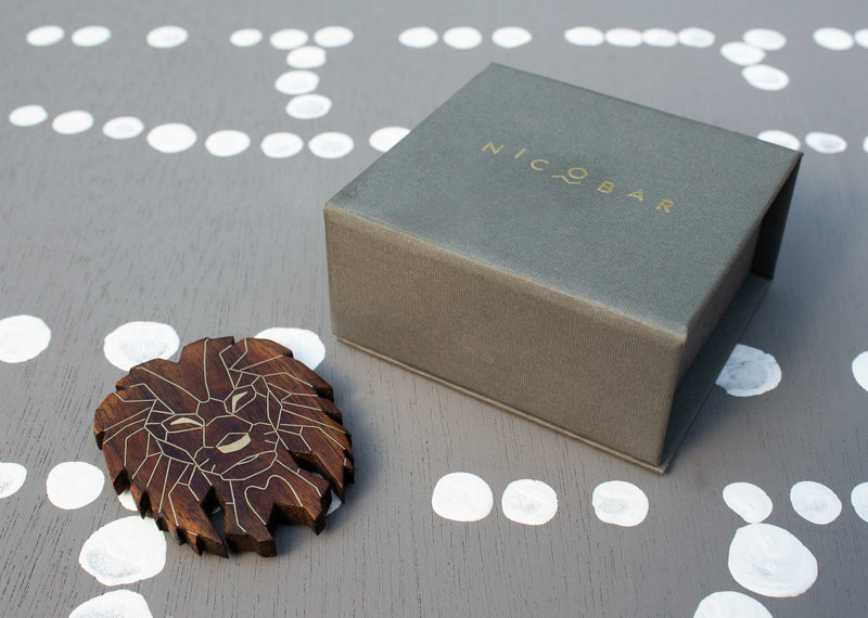 Lion Magnet Brooch