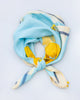Bold Flower Scarf - Blue