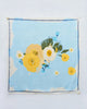 Bold Flower Scarf - Blue