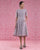 Flare Stripe Dress - Red & Grey