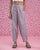 Knee Pocket Stripe Pants - Red & Grey