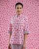 Band Collar Top - Pink