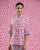 Band Collar Top - Pink