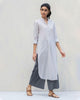 Long Length Kurta - Ash Grey