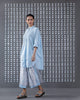 Back Tab Kurta - Blue