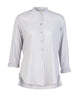 Mandarin Collar Top - Ash Grey