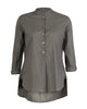Mandarin Collar Top - Grey