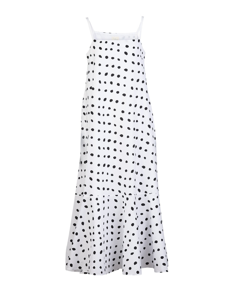 Kimsuka Dress - White & Black