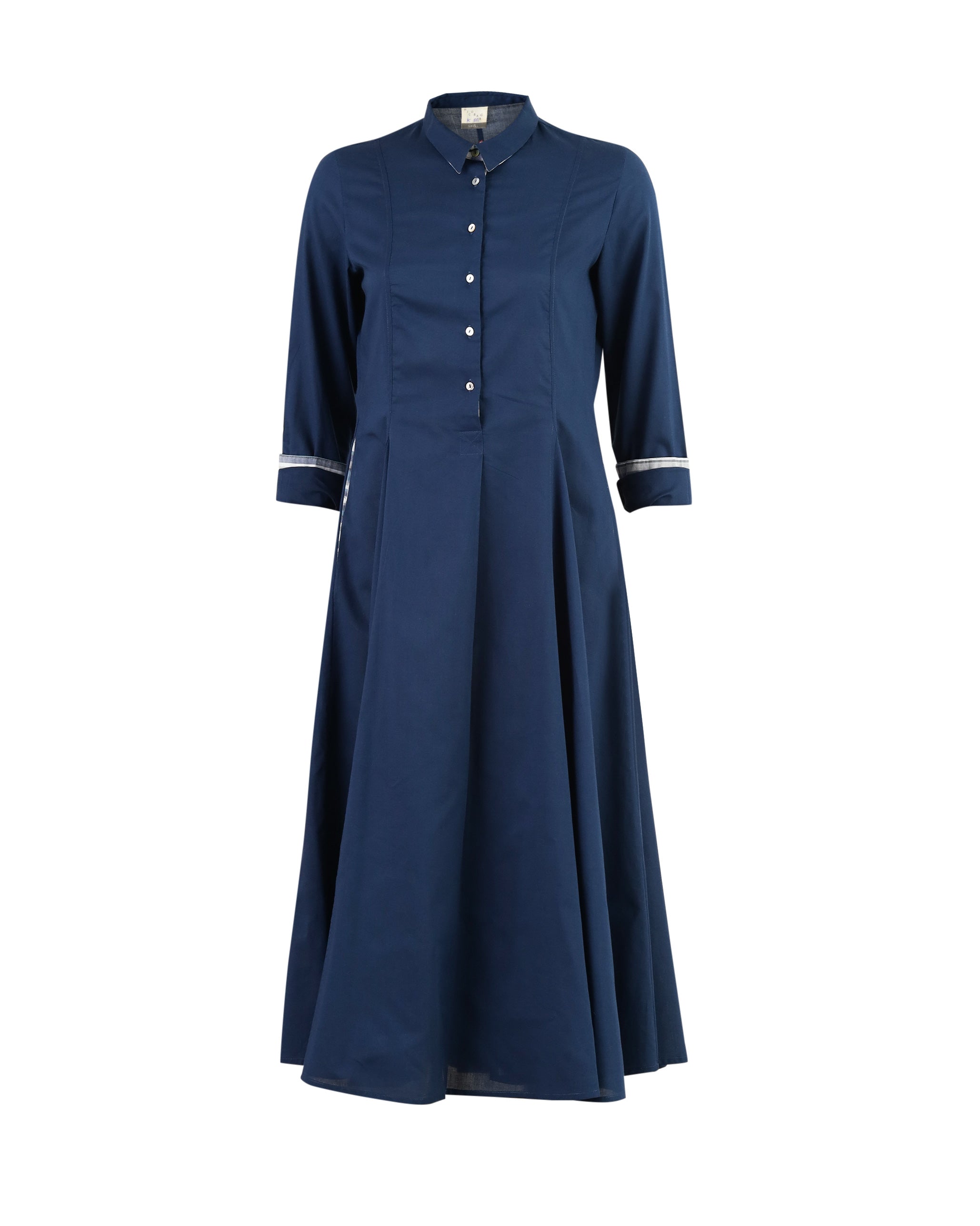 A-Line Gussette Kurta - Light Indigo