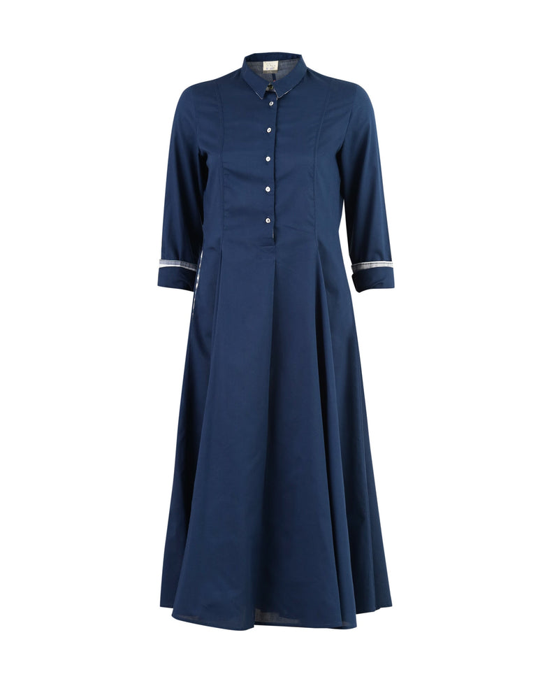 A-Line Gussette Kurta - Light Indigo