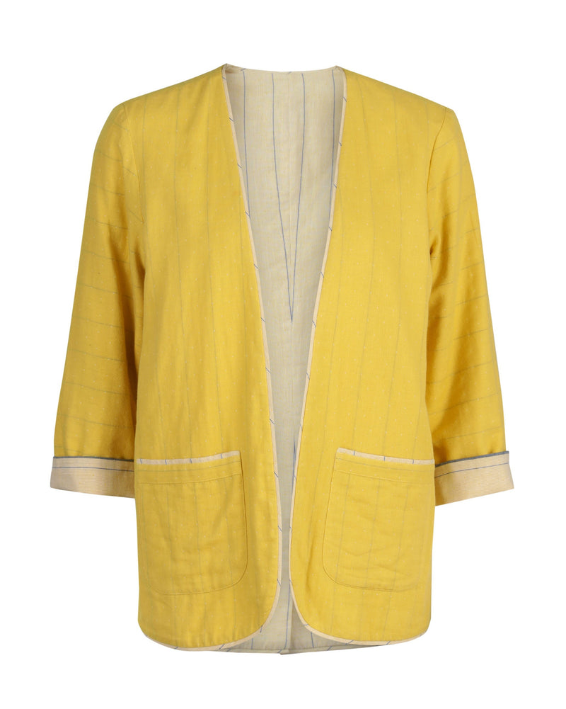 North Star Reversible Jacket - Yellow & White