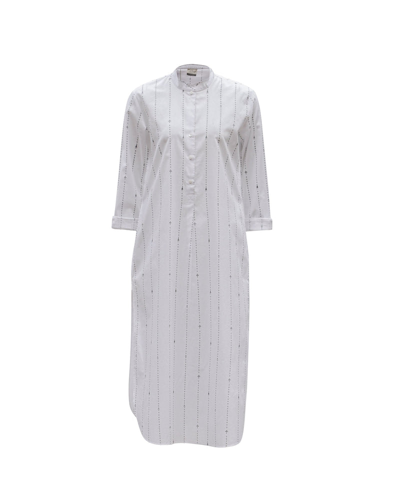 Musafir Long Length Kurta - White