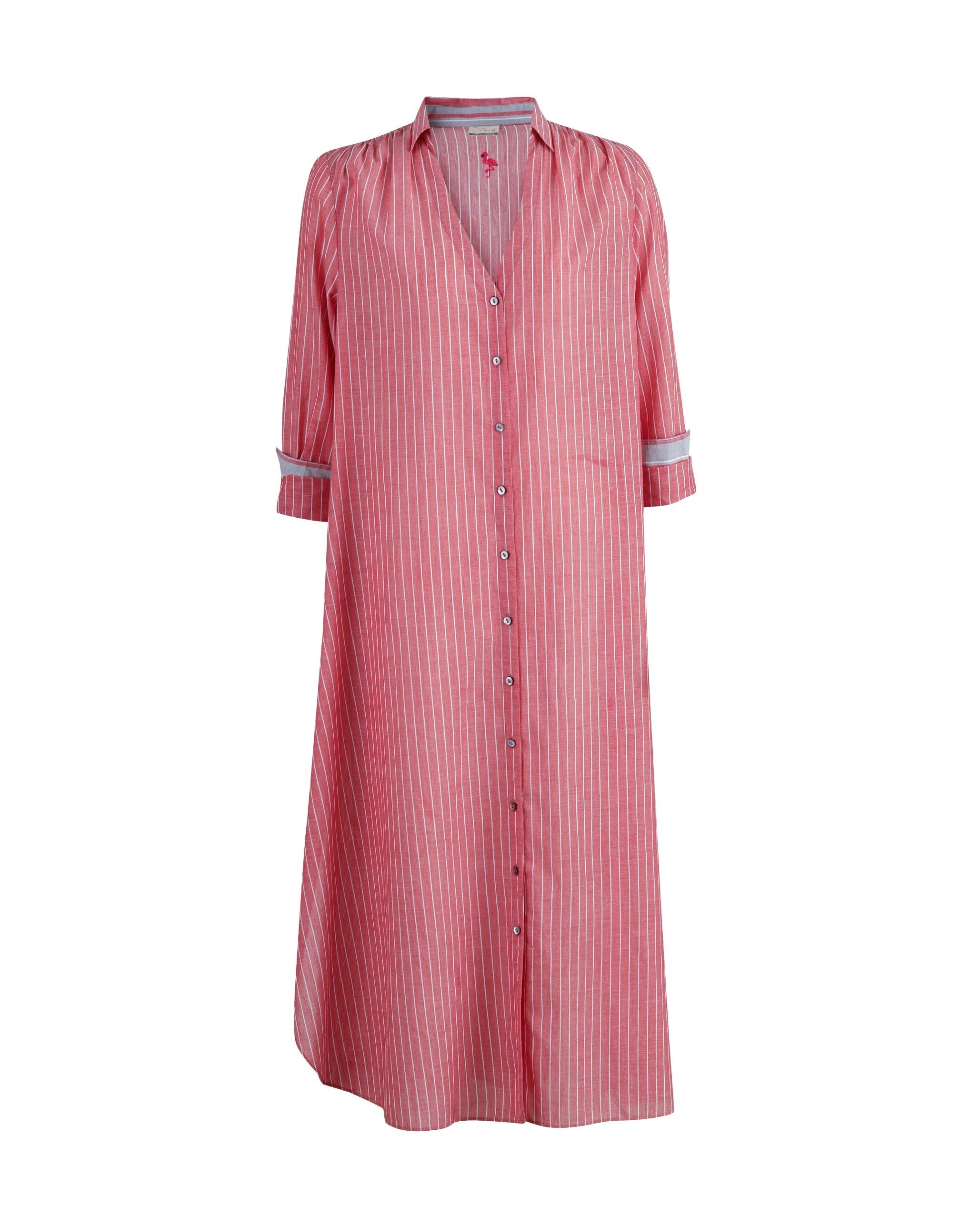 Front Open Kurta - Red