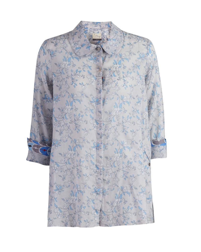 Box Pleat Shirt - Grey