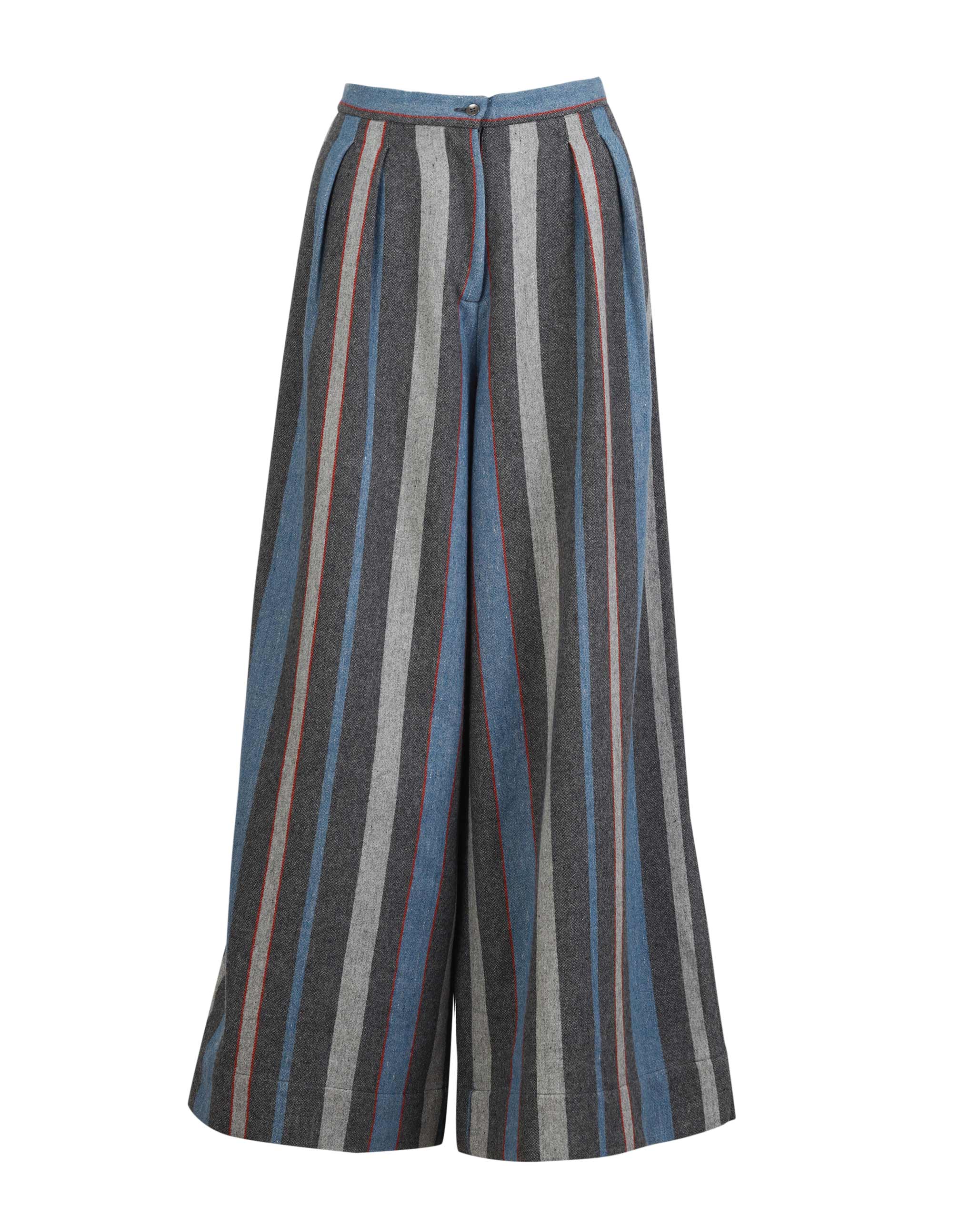High Waist Stripe Pants