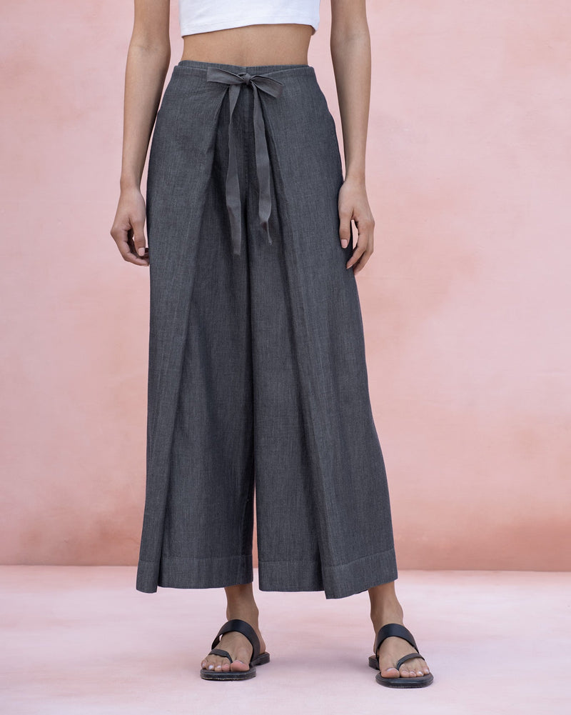 Overlap Pants - Grey