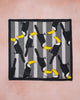 Birds of Paradise Scarf - Grey & Black