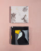 Birds of Paradise Scarf - Grey & Black