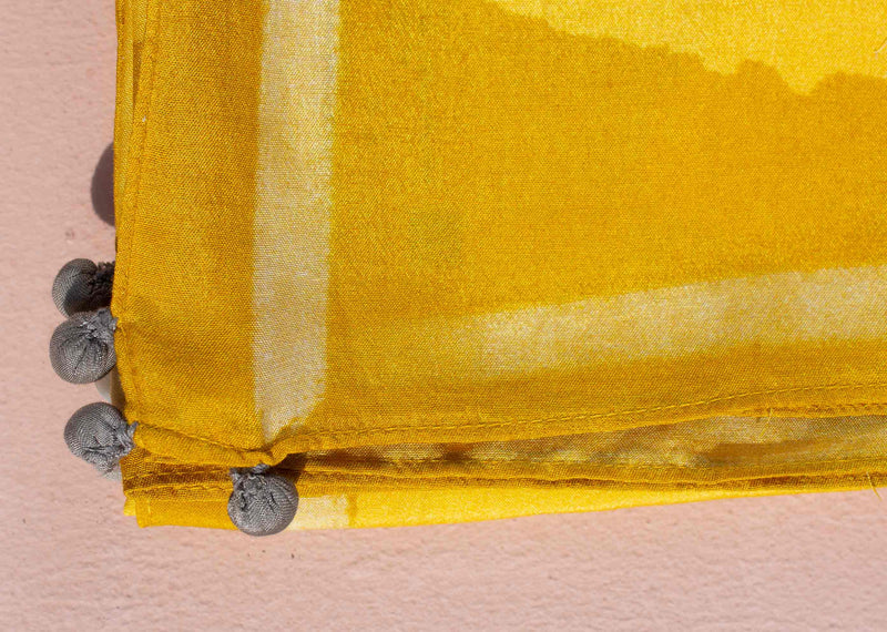 Bold Flower Scarf - Ochre