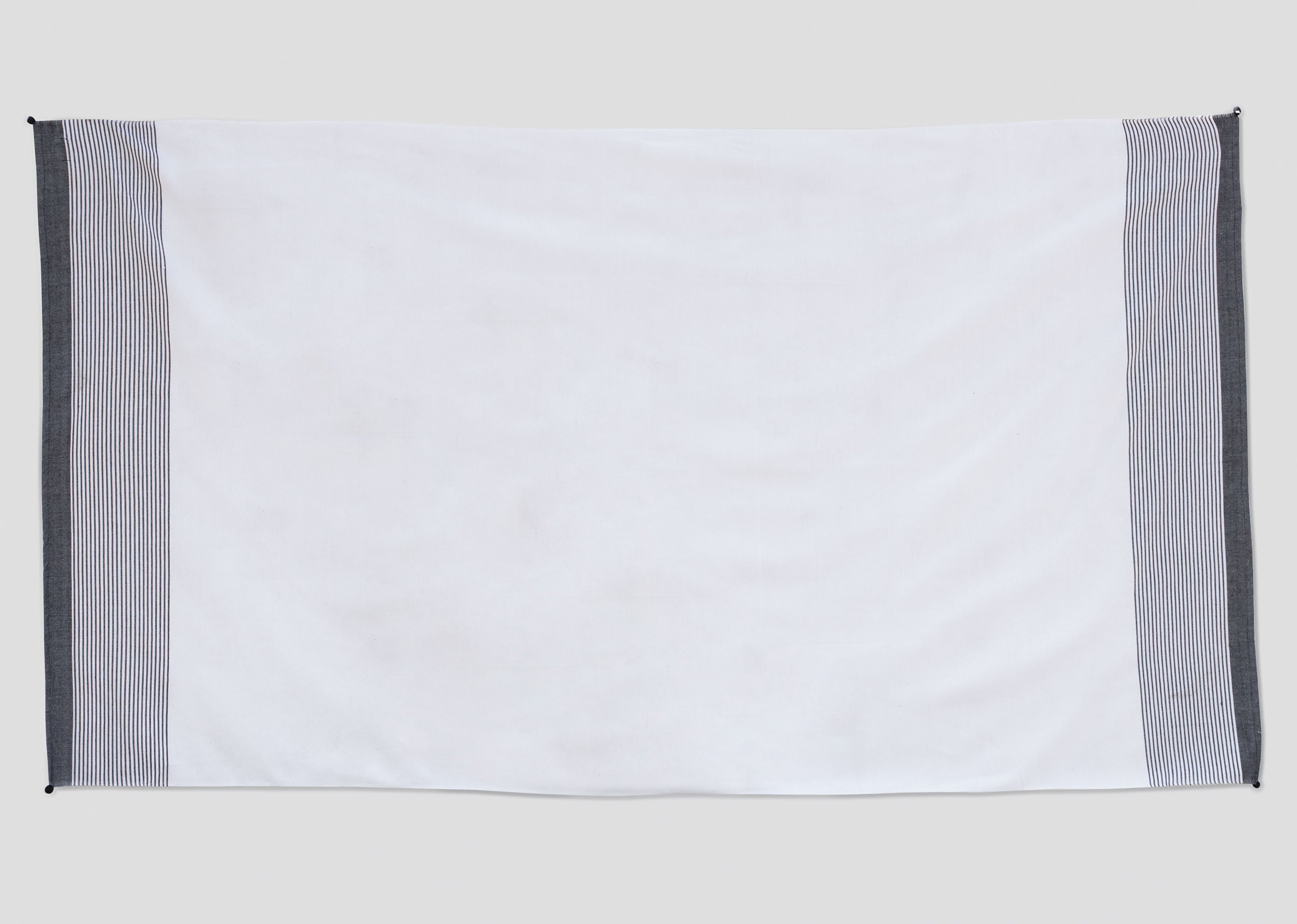 Infinity Stripe Towel - White & Black