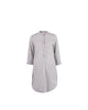 Mid-Length Stripe Kurta - Grey