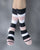 Broad Stripe Socks - Pink & Black