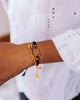 Alphabet K Rakhi - Gold